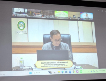 อธิการบดีมหาวิทยาลัยราชภัฏหมู่บ้านจอมบึง ร่วมประชุมชี้แจงงบประมาณปี 2570 ต่อคณะกรรมาธิการวิสามัญ ในนามกลุ่มมหาวิทยาลัยราชภัฏ