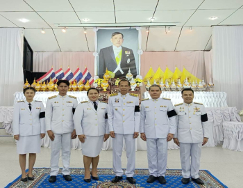 คณะมนุษยศาสตร์และสังคมศาสตร์ มรภ.หมู่บ้านจอมบึง เป็นผู้แทนมหาวิทยาลัยร่วมพิธีถวายเครื่องราชสักการะและถวายพระพรชัยมงคล เนื่องในโอกาสวันเฉลิมพระชนมพรรษา 28 กรกฎาคม 2569