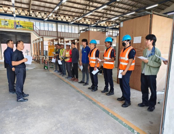 อาจารย์สาขาเทคโนโลยีไฟฟ้าและอิเล็กทรอนิกส์ ร่วมปฏิบัติหน้าที่กรรมการทดสอบมาตรฐานฝีมือแรงงาน สาขาช่างไฟฟ้าภายในอาคาร