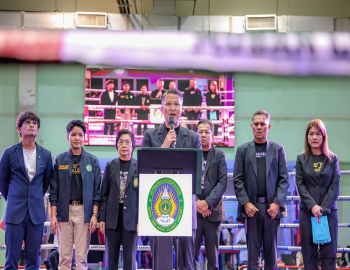 สำนักงานการวิจัยแห่งชาติ (วช.) จัดกิจกรรมมวยไทยเพื่อการศึกษาและการท่องเที่ยวเชิงวัฒนธรรม ณ มหาวิทยาลัยราชภัฏหมู่บ้านจอมบึง ขับเคลื่อนงานวิจัยสู่ Soft Power ไทย