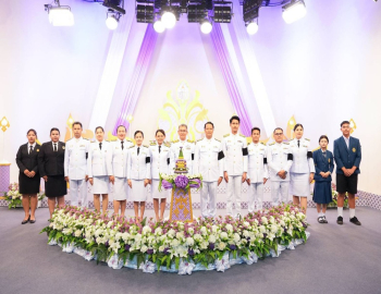 มหาวิทยาลัยราชภัฏหมู่บ้านจอมบึง ร่วมบันทึกเทปโทรทัศน์ถวายพระพรชัยมงคลแด่สมเด็จพระนางเจ้าฯ พระบรมราชินี เนื่องในโอกาสวันเฉลิมพระชนมพรรษา