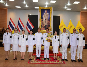 จังหวัดราชบุรีจัดพิธีรับพระราชทานพุ่มดอกบัวประดิษฐ์ เนื่องในวันวิสาขบูชา ประจำปี 2569 ณ มหาวิทยาลัยราชภัฏหมู่บ้านจอมบึง