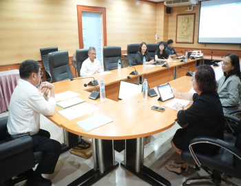มหาวิทยาลัยราชภัฏหมู่บ้านจอมบึงประชุมคณะทำงานกำหนดกรอบการติดตาม ตรวจสอบ และประเมินผลงานของมหาวิทยาลัยและอธิการบดี ประจำปี 2569