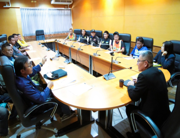 ประชุมซักซ้อมเตรียมความพร้อมการดำเนินงาน ด้านการจราจรภายในมหาวิทยาลัย เพื่อรองรับการจัดการแข่งขัน งานวิ่งจอมบึงมาราธอน ครั้งที่ 39 