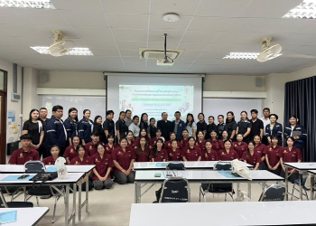 คณะเทคโนโลยีอุตสาหกรรม จัดโครงการถ่ายทอดความรู้และเสริมสร้างทักษะด้านการส่งเสริมสุขภาพแบบองค์รวมในสถานศึกษา ภายใต้หัวข้อ “การปฐมพยาบาลเบื้องต้น และการเคลื่อนย้ายผู้ป่วย”