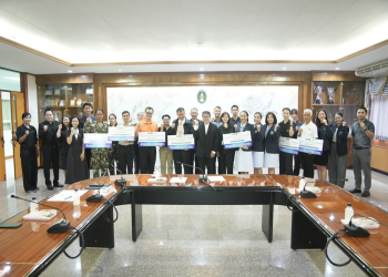 อธิการบดี มรภ.หมู่บ้านจอมบึง มอบเงินสนับสนุนภาคีเครือข่ายร่วมจัดงาน “จอมบึงมาราธอน ครั้งที่ 39” พร้อมเดินหน้าสู่ครั้งที่ 40
