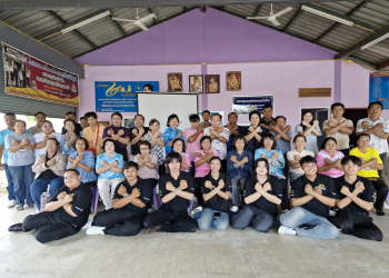 คณะมนุษยศาสตร์และสังคมศาสตร์ มรภ.หมู่บ้านจอมบึง จัดอบรมส่งเสริมวัฒนธรรมซื่อสัตย์สุจริต “กระตุ้นความตระหนัก คิด-สร้าง-ทำ ในชุมชน”