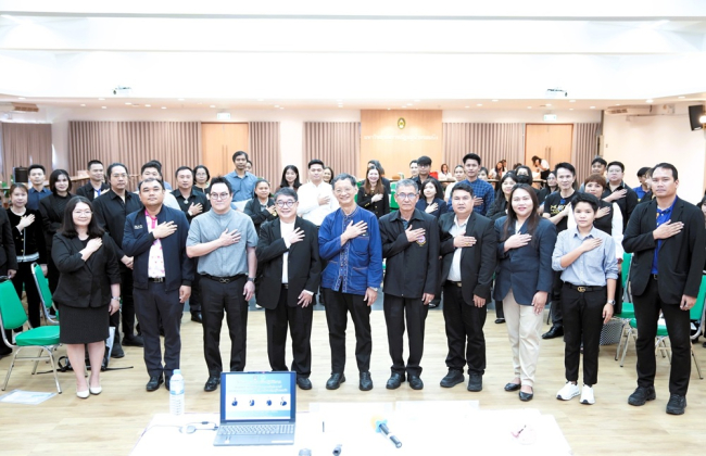 อธิการบดีมหาวิทยาลัยราชภัฏหมู่บ้านจอมบึง เปิดโครงการอบรม “Mindfulness in Organization” เสริมสร้างองค์กรแห่งความสุขอย่างยั่งยืน