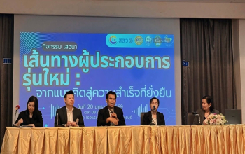 ศูนย์บ่มเพาะวิสาหกิจ ร่วมเสวนา “เส้นทางผู้ประกอบการรุ่นใหม่ จากแนวคิดสู่ความสำเร็จที่ยั่งยืน”