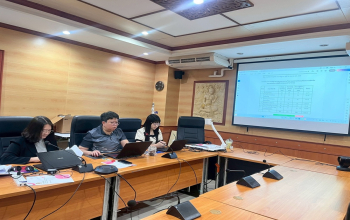 มหาวิทยาลัยราชภัฏหมู่บ้านจอมบึง จัดประชุมคณะกรรมการติดตาม ตรวจสอบ และประเมินผลงานของคณบดี ครั้งที่ 1(13)/2569 