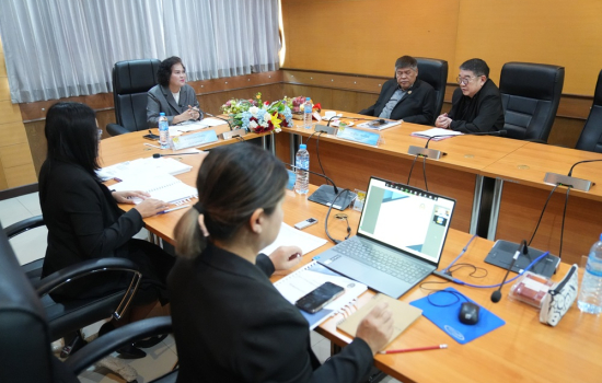 มหาวิทยาลัยราชภัฏหมู่บ้านจอมบึงจัดประชุมคณะกรรมการตรวจสอบมหาวิทยาลัย ครั้งที่ 9/2568