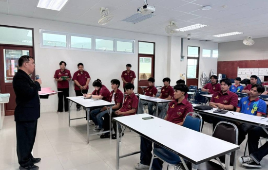 สาขาวิชาเทคโนโลยีไฟฟ้าและอิเล็กทรอนิกส์ คณะเทคโนโลยีอุตสาหกรรม จัดโครงการสัมมนาเสริมความรู้ด้านอาชีวอนามัยและความปลอดภัยในการทำงานกับไฟฟ้า