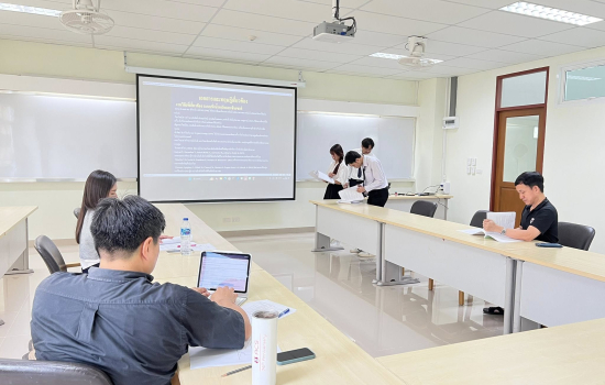 สาขาวิชาเทคโนโลยีการผลิตอัจฉริยะ จัดสอบโครงงานวิจัยนักศึกษาก่อนสำเร็จการศึกษา ประจำภาคเรียนที่ 1 ปีการศึกษา 2568