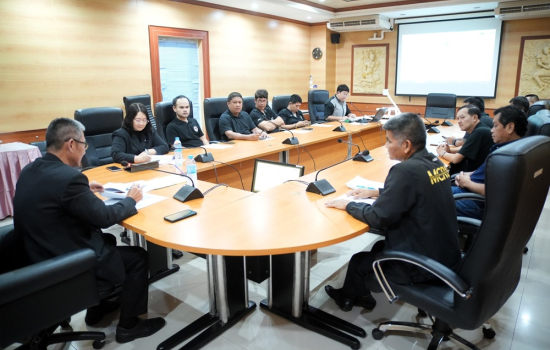 มหาวิทยาลัยราชภัฏหมู่บ้านจอมบึง ประชุมบุคลากรงานยานพาหนะ เพื่อชี้แจงหลักเกณฑ์และแนวปฏิบัติการใช้รถราชการ