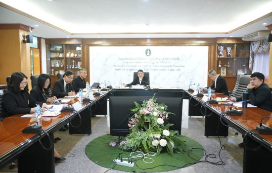 มหาวิทยาลัยราชภัฏหมู่บ้านจอมบึงจัดประชุม ก.บ.ม. ครั้งที่ 3/2568 พิจารณาหลักเกณฑ์ประเมินผลการปฏิบัติราชการ