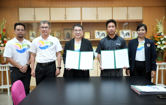 มรภ.หมู่บ้านจอมบึง ลงนามให้สิทธิ์ดูแลการถ่ายภาพงาน “จอมบึงมาราธอน ครั้งที่ 39” เสริมความร่วมมือภาคเอกชนยกระดับการจัดงาน