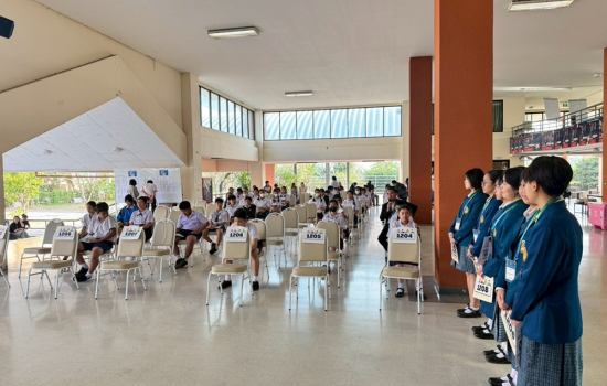 บรรยากาศการสอบคัดเลือกนักเรียนรอบโควตา ระดับชั้น ม.1 และ ม.4 ปีการศึกษา 2569 โรงเรียนสาธิต มรภ.หมู่บ้านจอมบึง